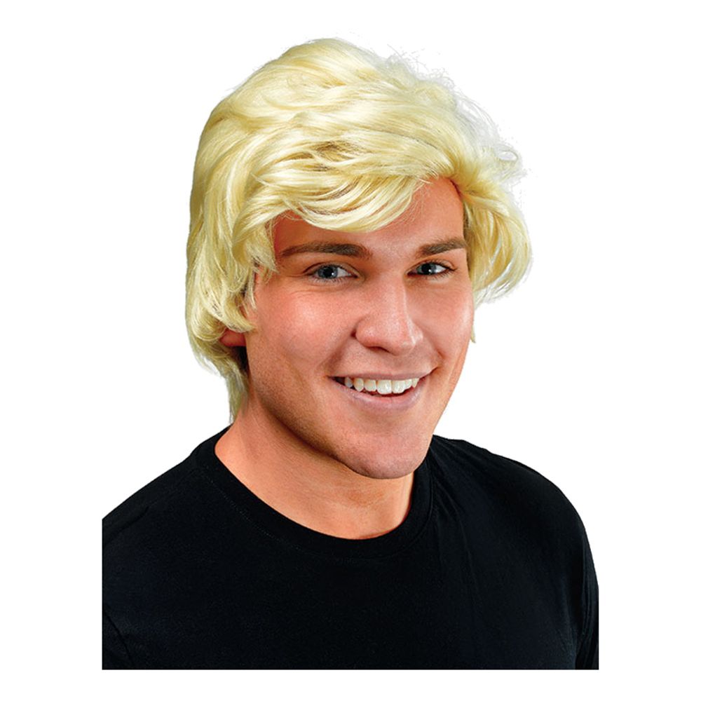 Blond Herrperuk med Sidbena