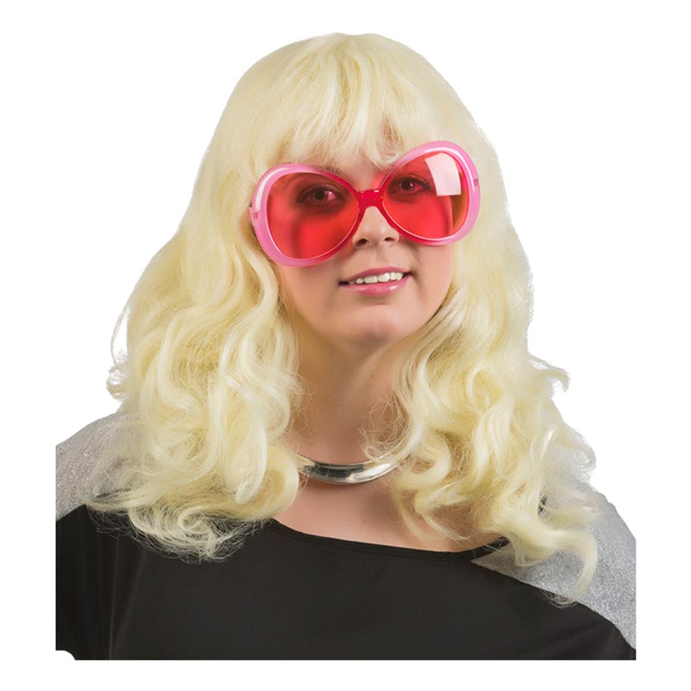 Blond Bølgete Parykk