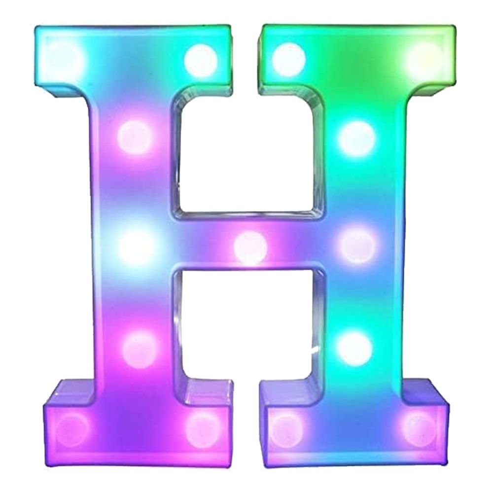 Bokstav med LED-belysning RGB