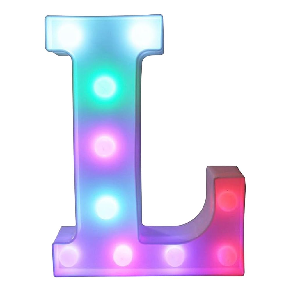 Bokstav med LED-belysning RGB