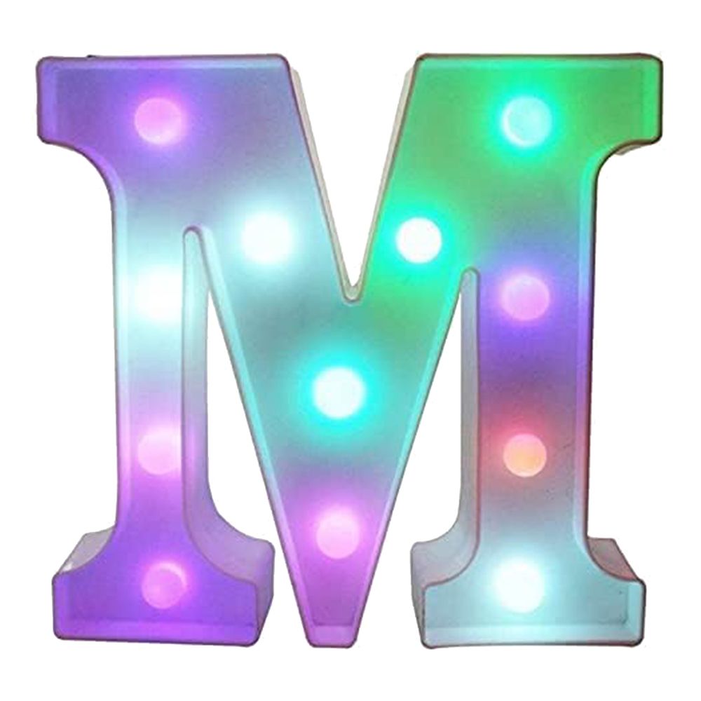Bokstav med LED-belysning RGB