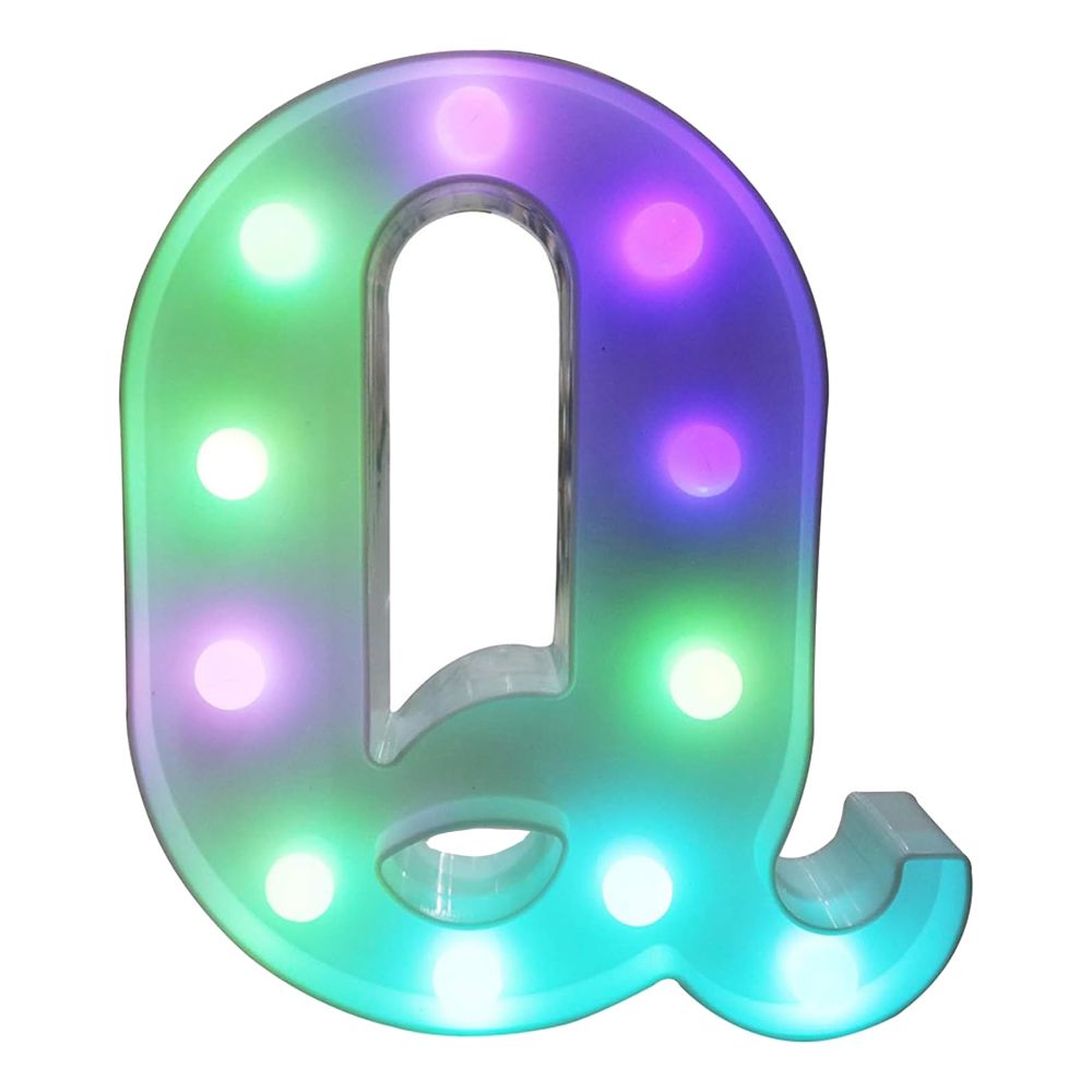 Bokstav med LED-belysning RGB