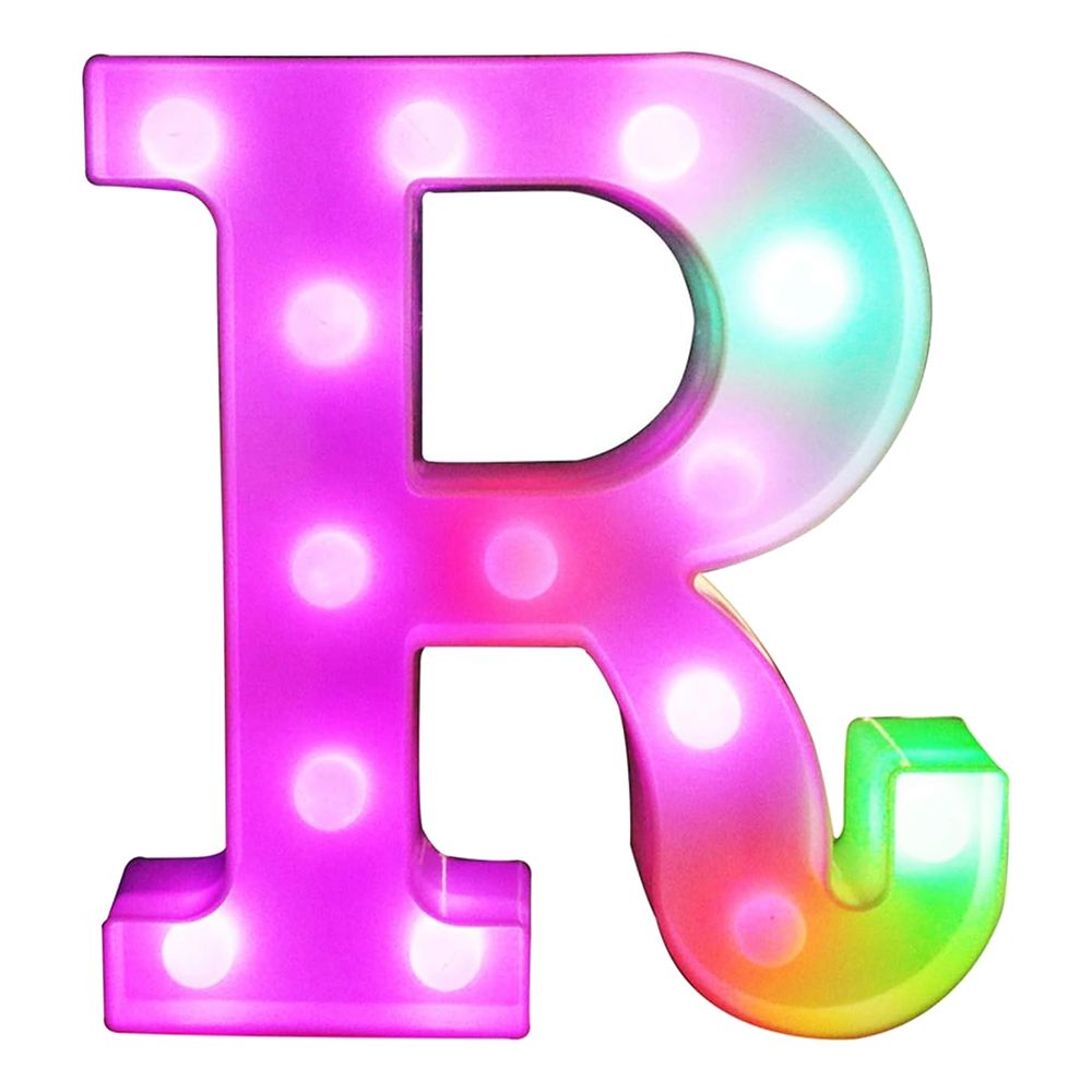 Bokstav med LED-belysning RGB