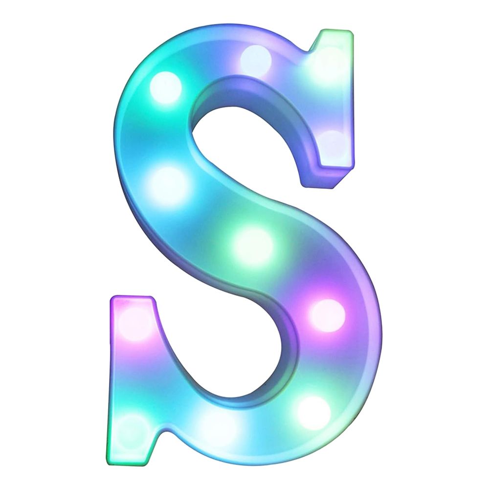 Bokstav med LED-belysning RGB