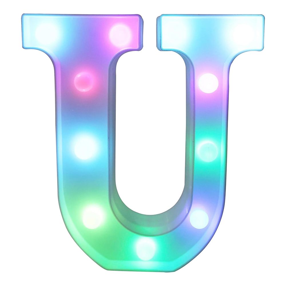 Bokstav med LED-belysning RGB