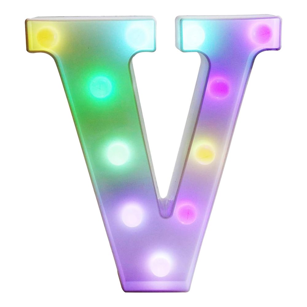 Bokstav med LED-belysning RGB