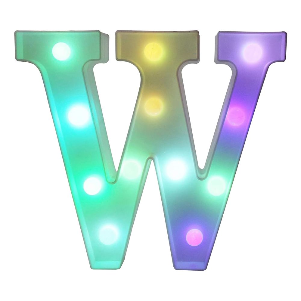 Bokstav med LED-belysning RGB