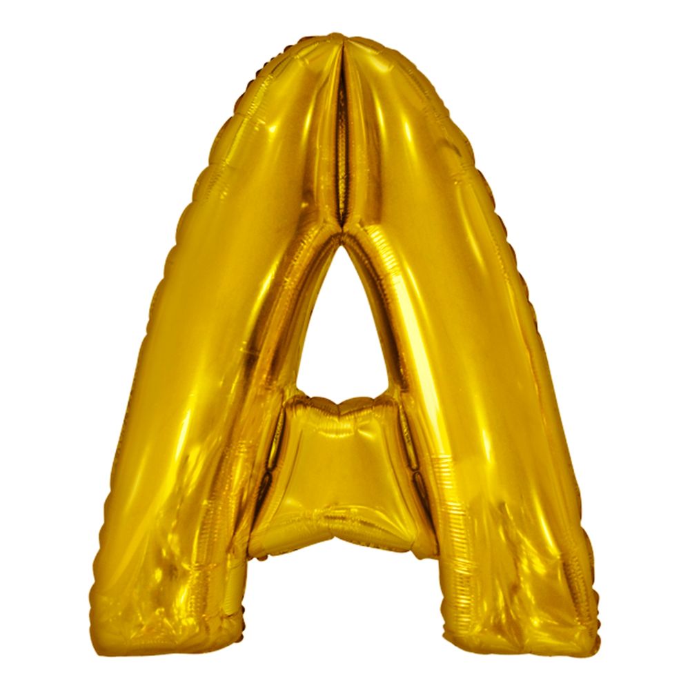 Bokstavsballong Guld Metallic