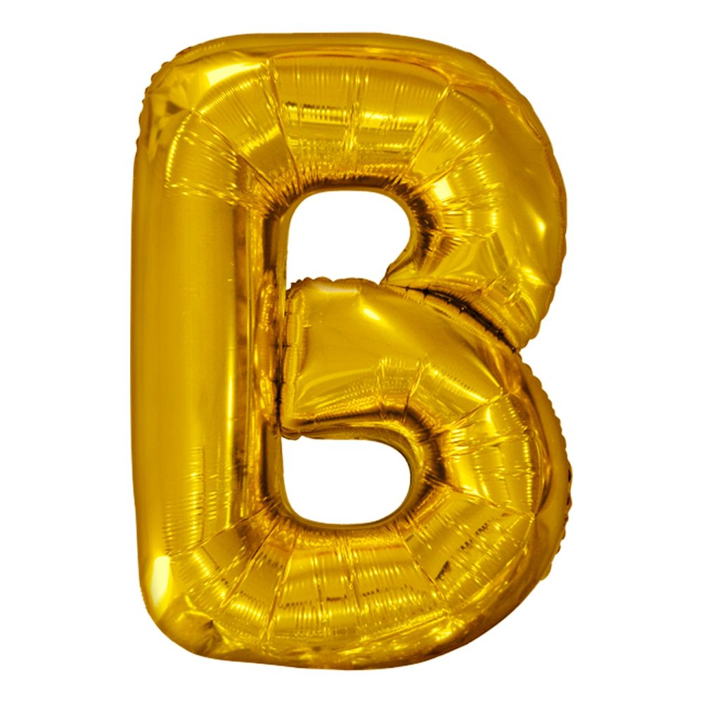 Bokstavsballong Guld Metallic
