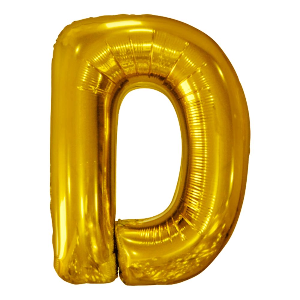 Bokstavsballong Guld Metallic