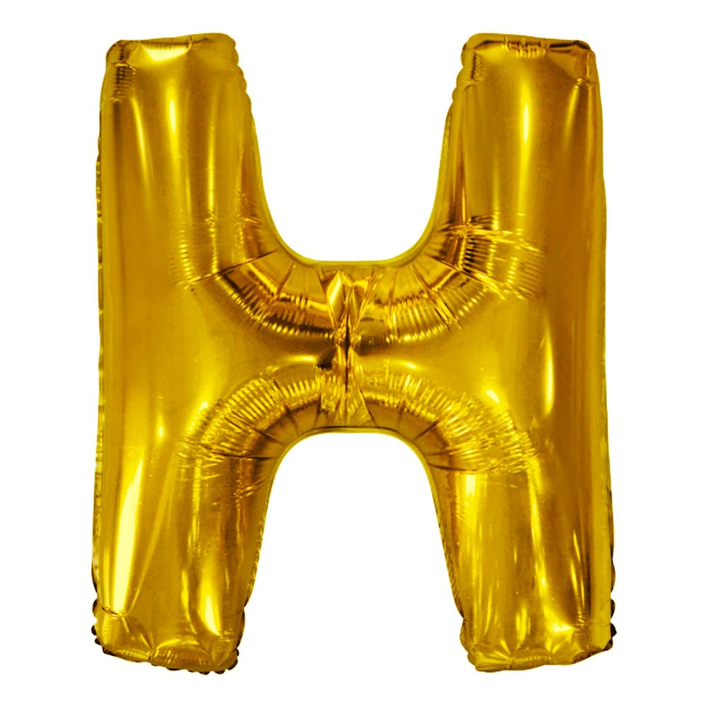 Bokstavsballong Guld Metallic