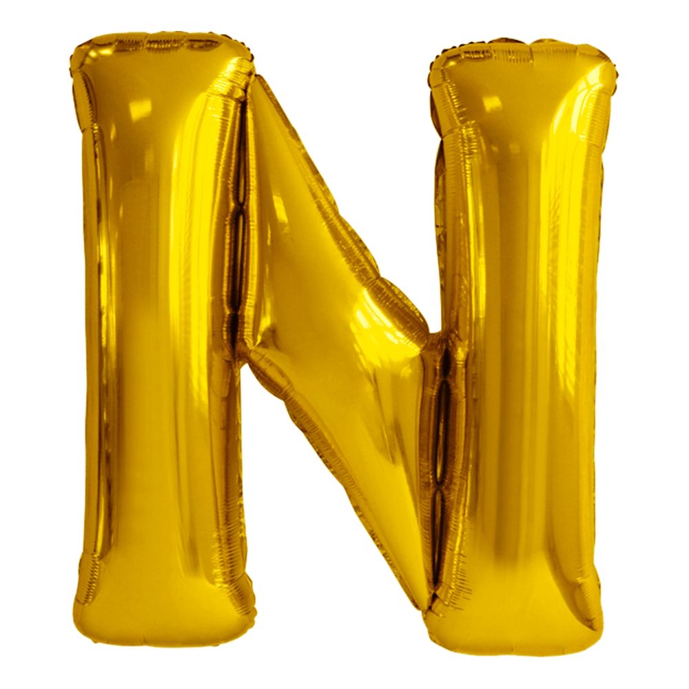 Bokstavsballong Guld Metallic