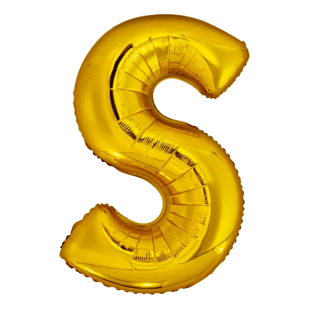 Bokstavsballong Guld Metallic