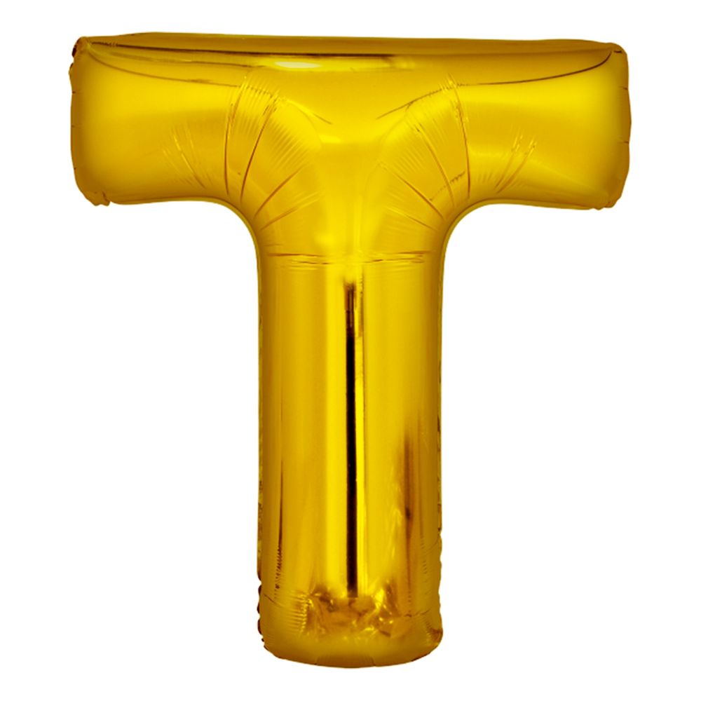 Bokstavsballong Guld Metallic