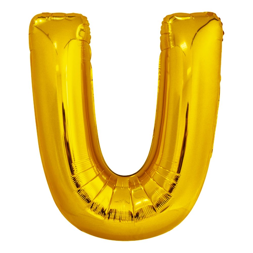 Bokstavsballong Guld Metallic