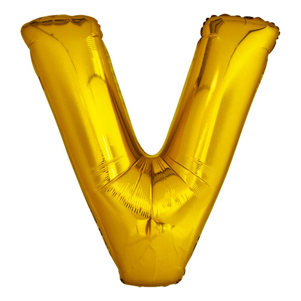 Bokstavsballong Guld Metallic