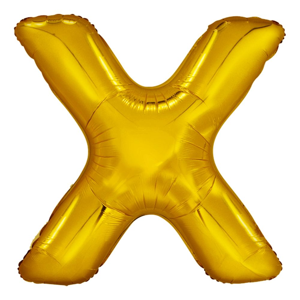 Bokstavsballong Guld Metallic