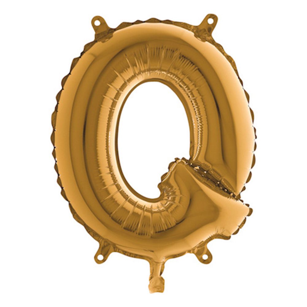 Bokstavsballong Mini Guld