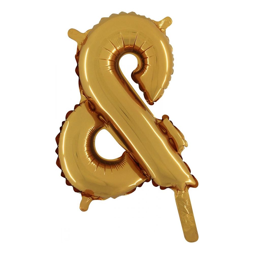 Bokstavsballong Mini Guld