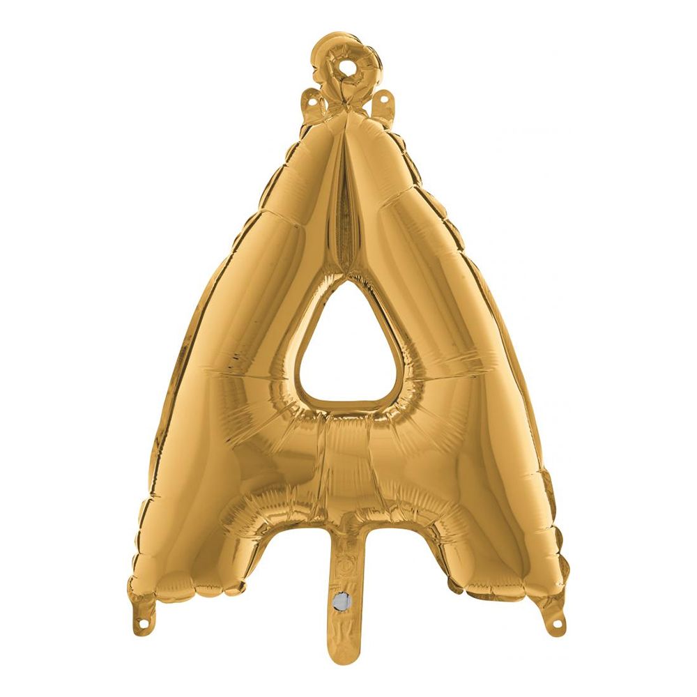 Bokstavsballong Mini Guld