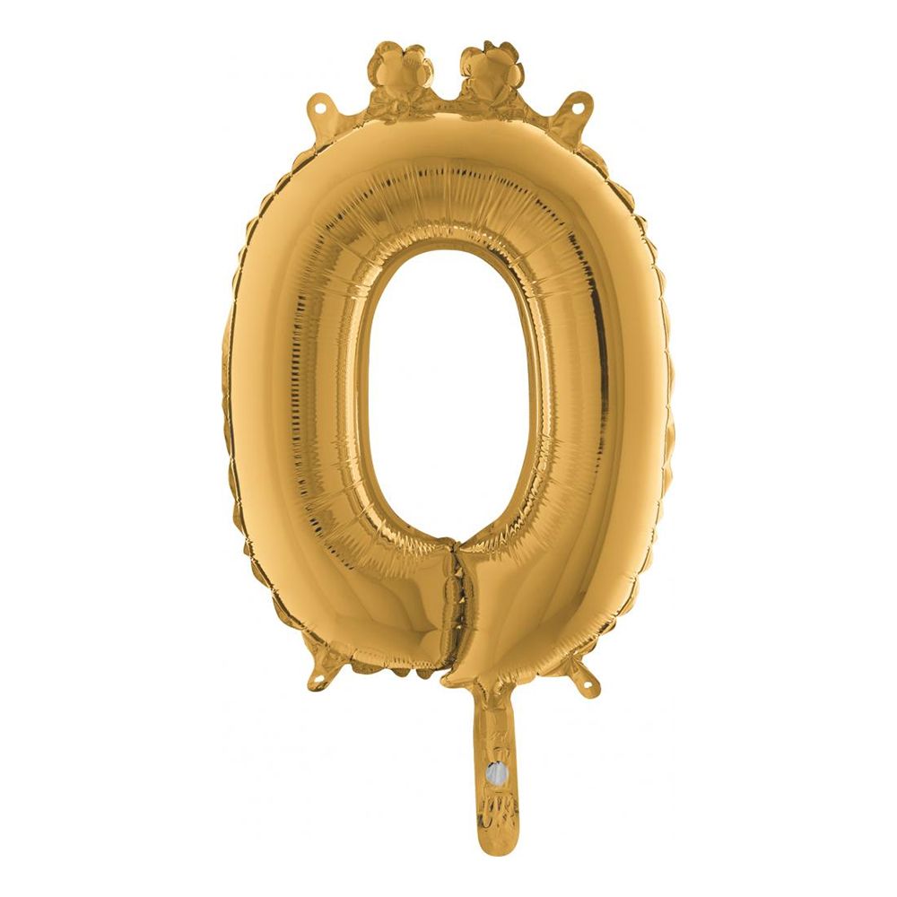 Bokstavsballong Mini Guld