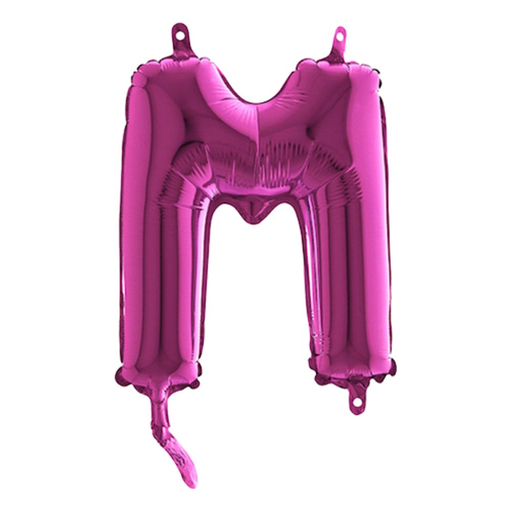 Bokstavballong Mini Rosa