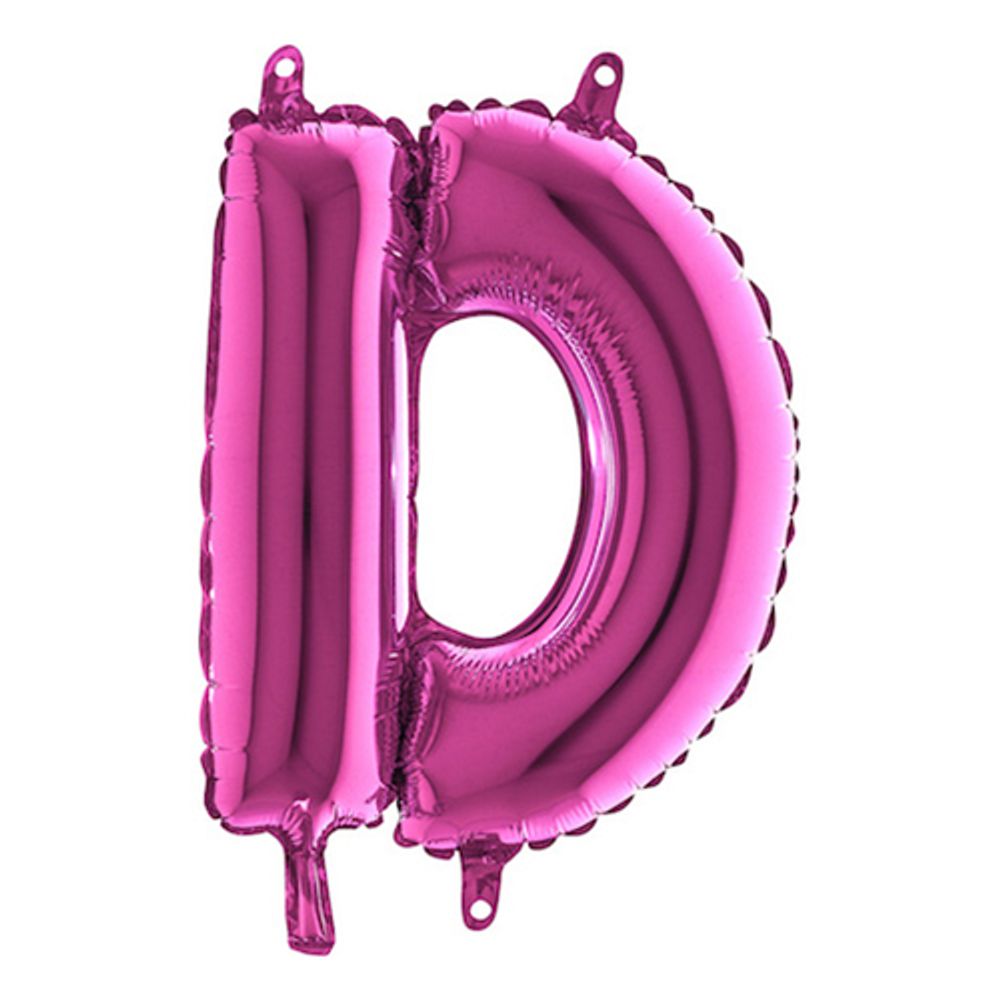 Bokstavballong Mini Rosa
