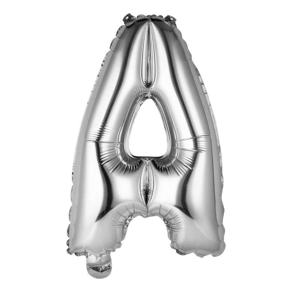 Bokstavsballong Mini Silver Metallic