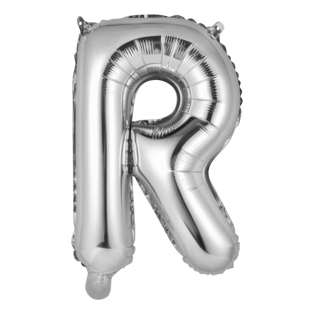 Bokstavsballong Mini Silver Metallic