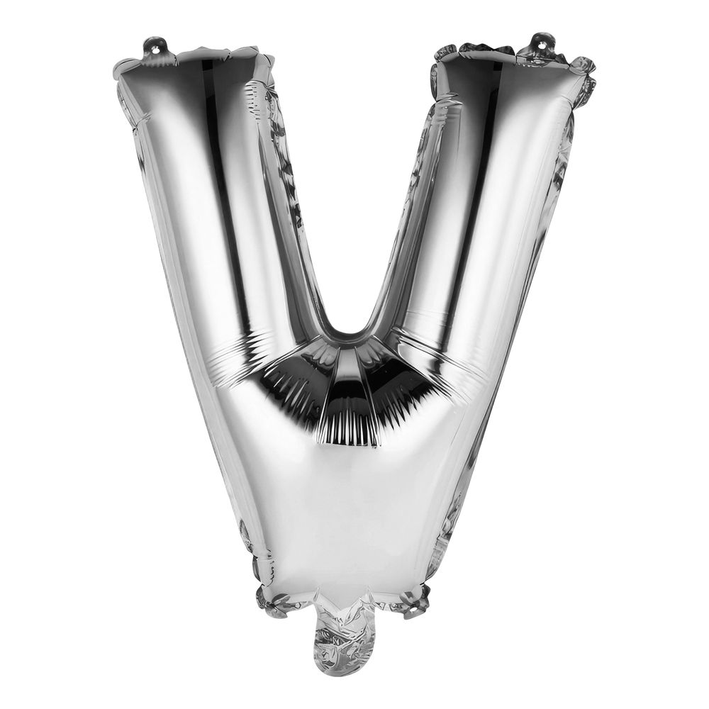 Bokstavsballong Mini Silver Metallic