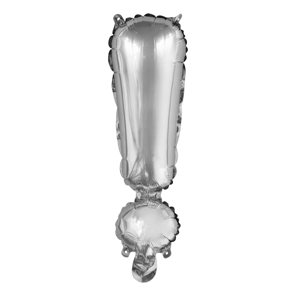 Bokstavsballong Mini Silver Metallic