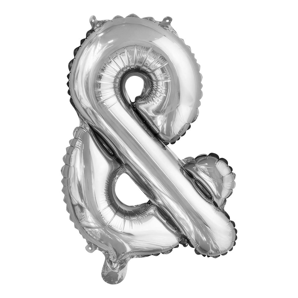 Bokstavsballong Mini Silver Metallic