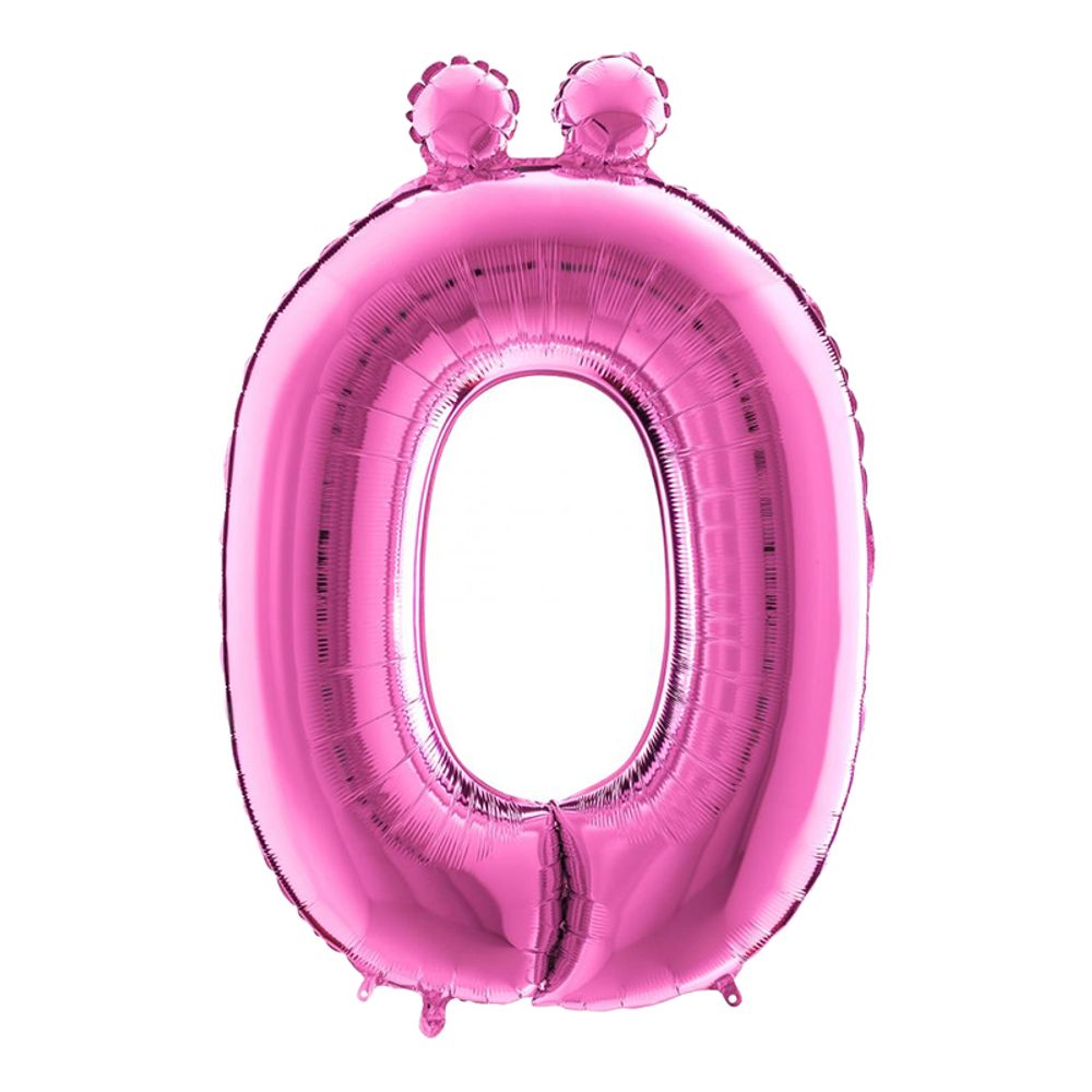 Kirjainilmapallo Vaaleanpunainen