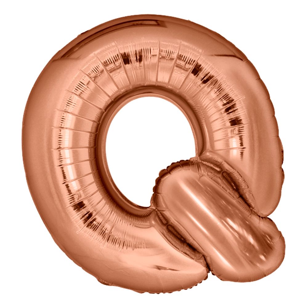 Bokstavballong Roségull Metallic