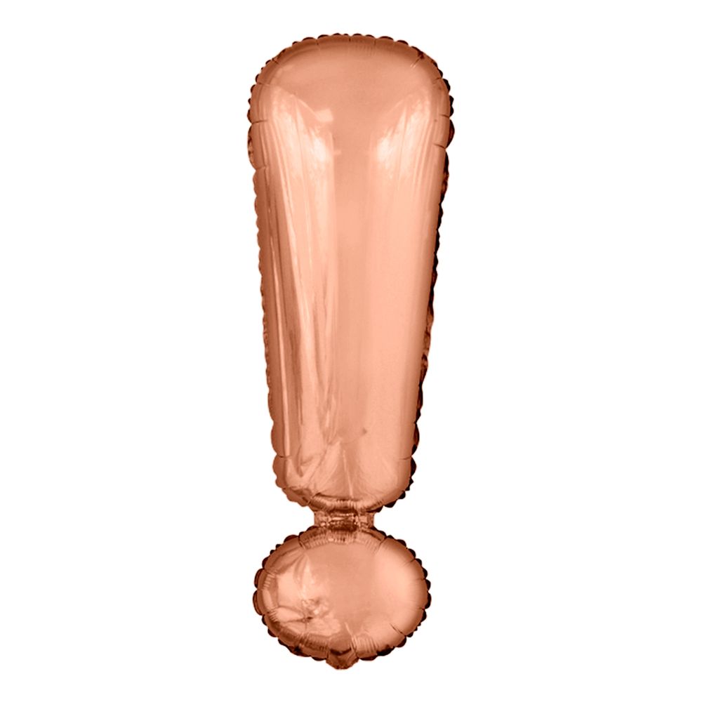 Bokstavballong Roségull Metallic