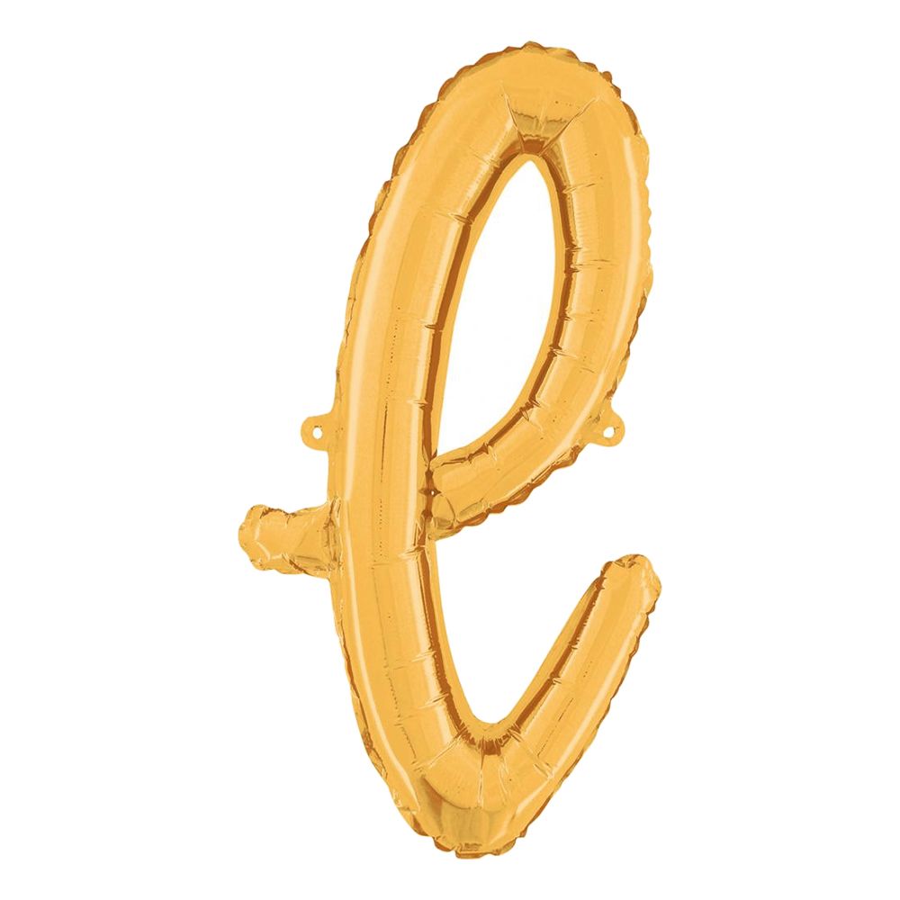 Bokstavsballong Script Guld