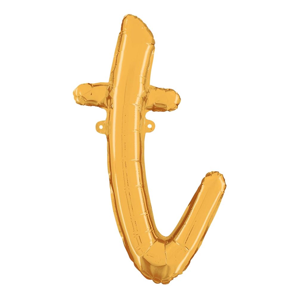 Bokstavsballong Script Guld