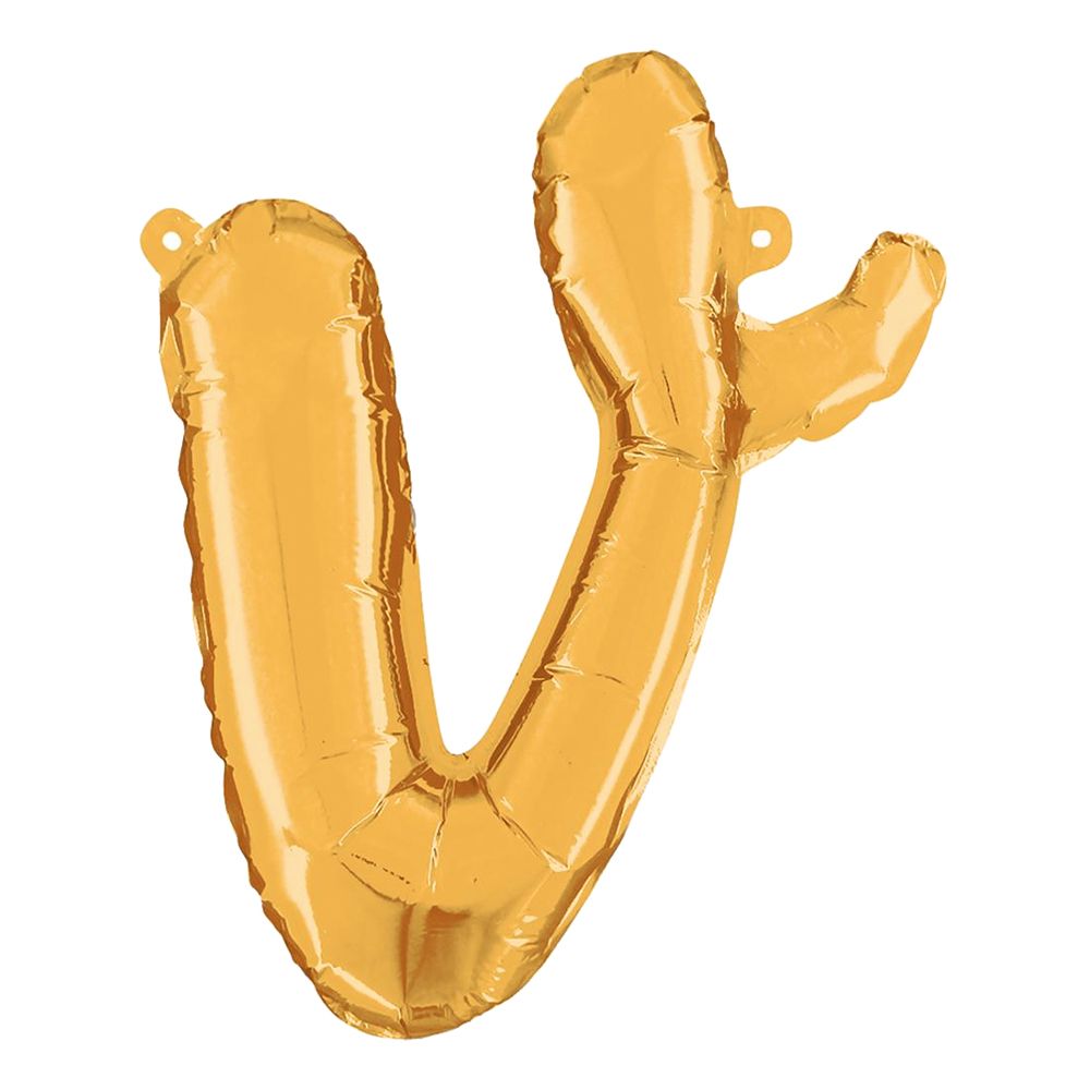 Bokstavsballong Script Guld