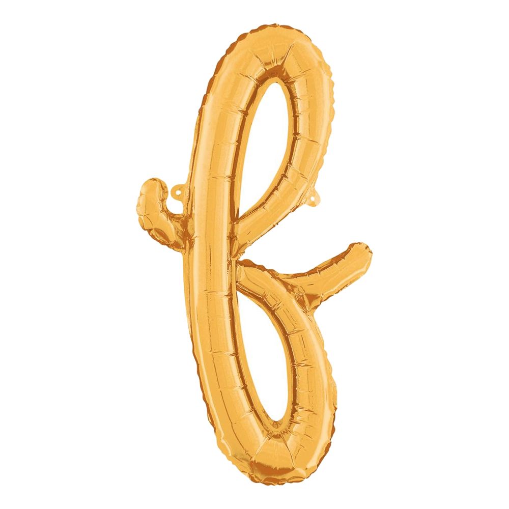 Bokstavsballong Script Guld