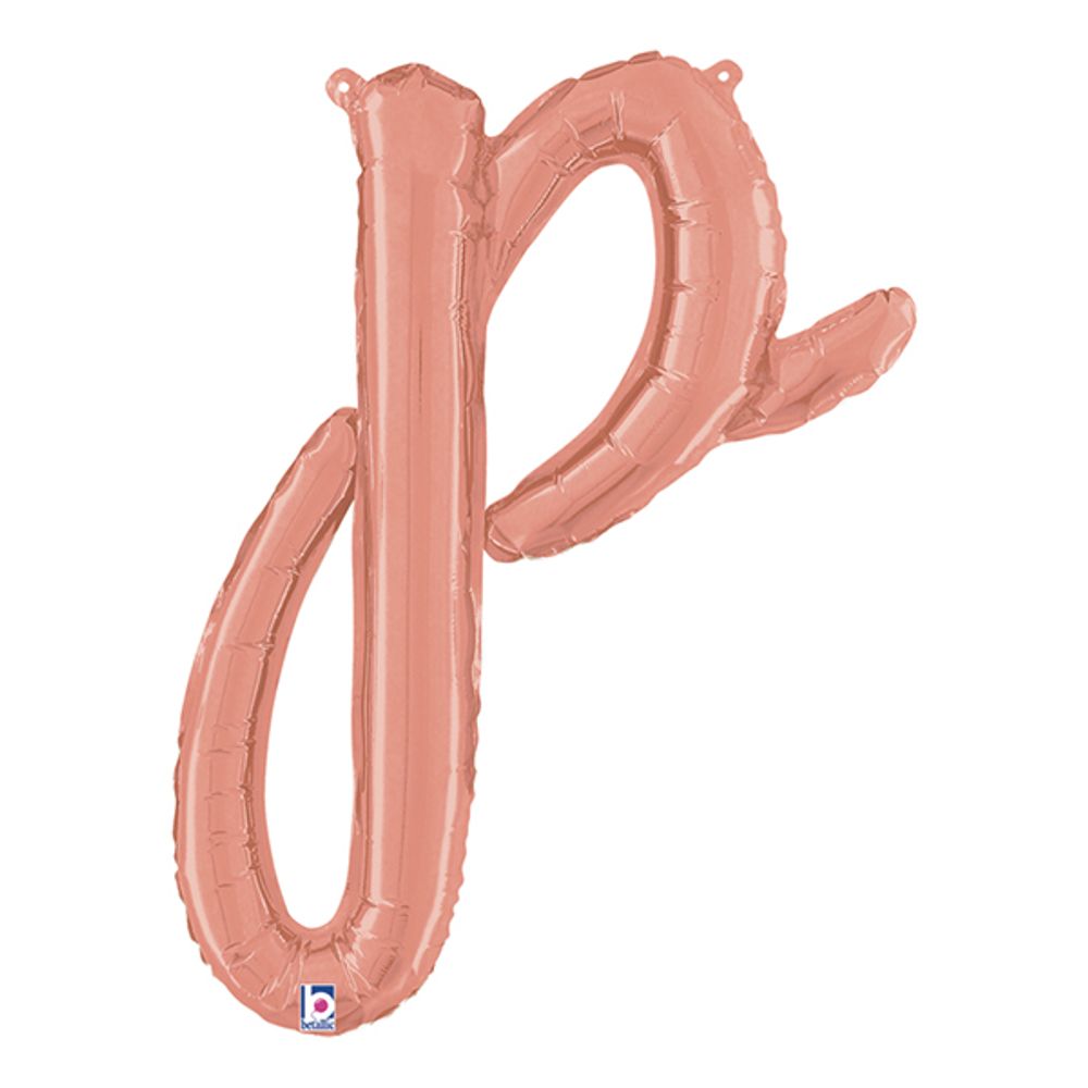 Kirjainilmapallot Script Punakulta
