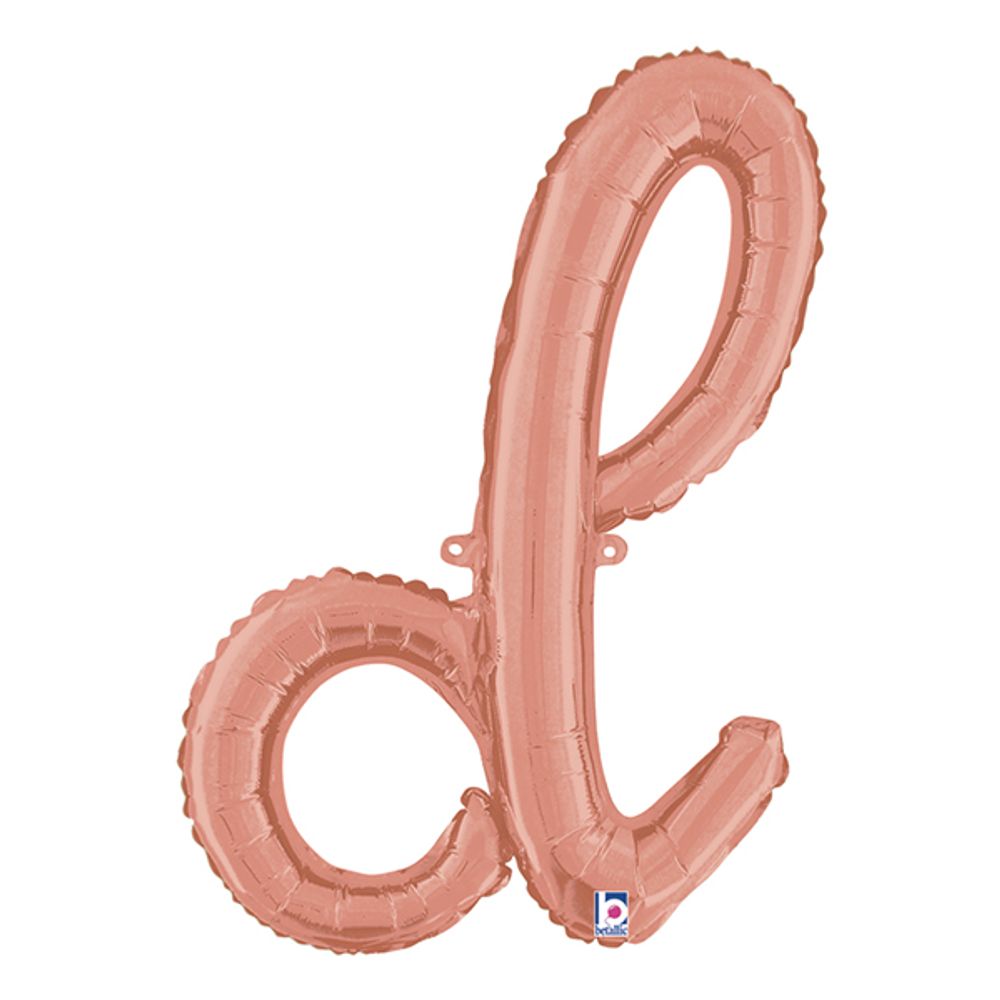 Kirjainilmapallot Script Punakulta