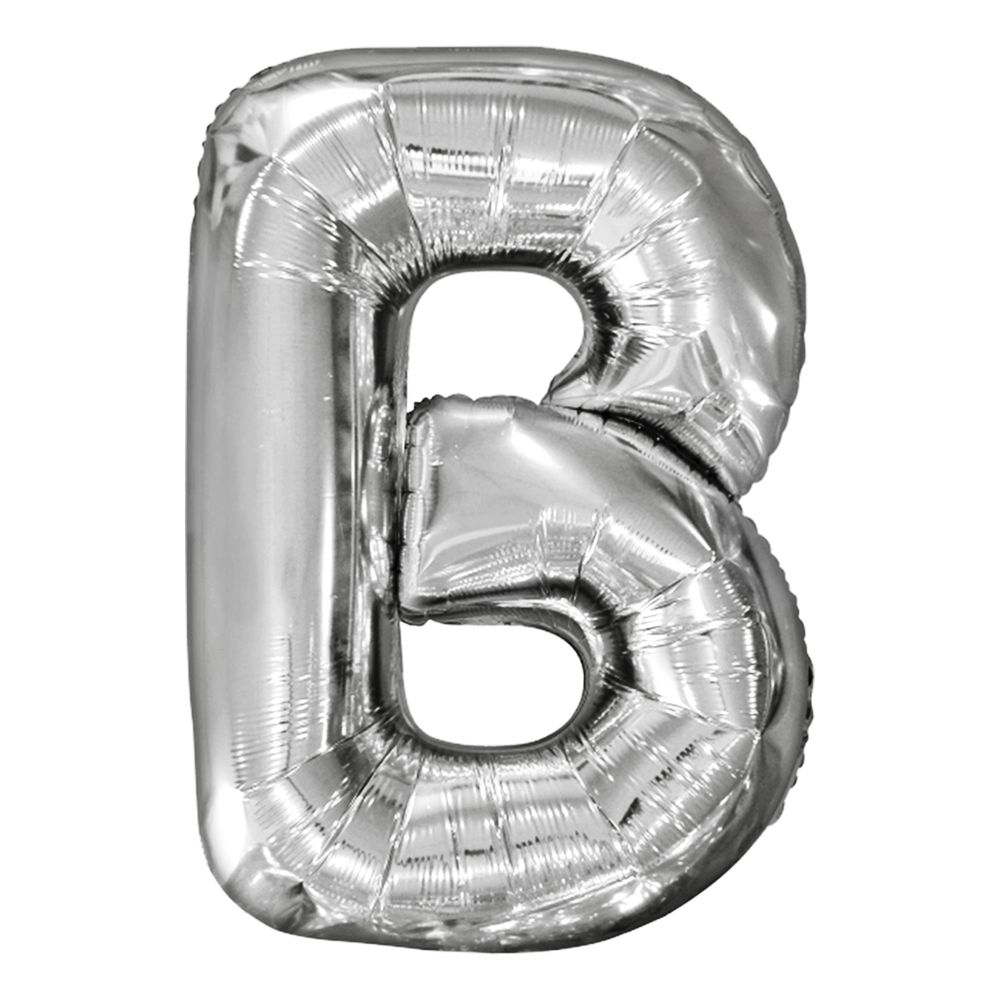 Bogstavballoner Sølv Metallic