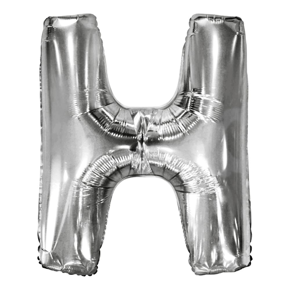 Bogstavballoner Sølv Metallic