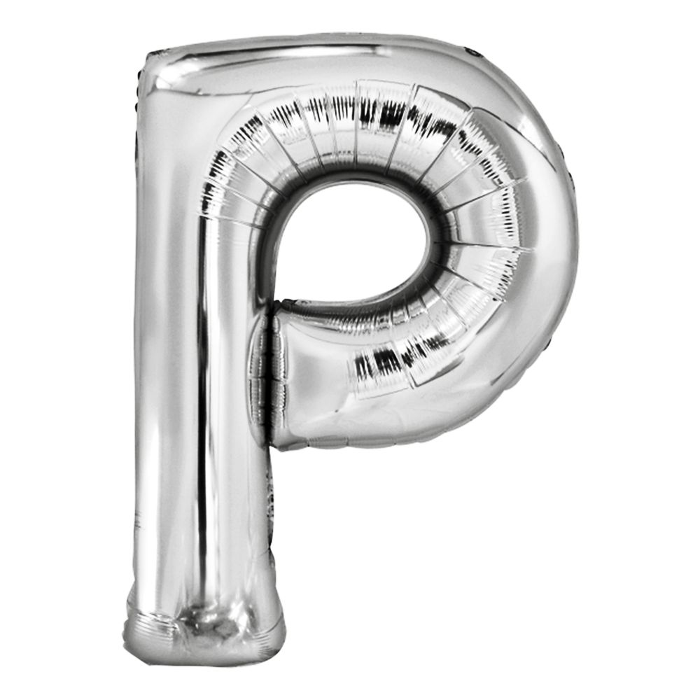 Bogstavballoner Sølv Metallic