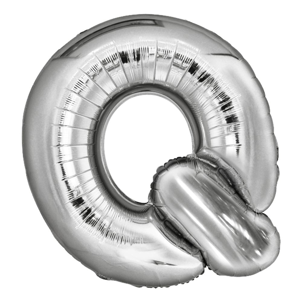 Bogstavballoner Sølv Metallic