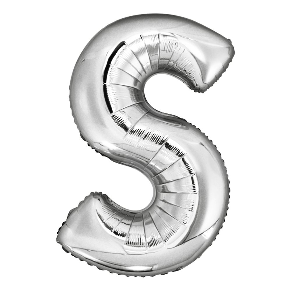Bogstavballoner Sølv Metallic