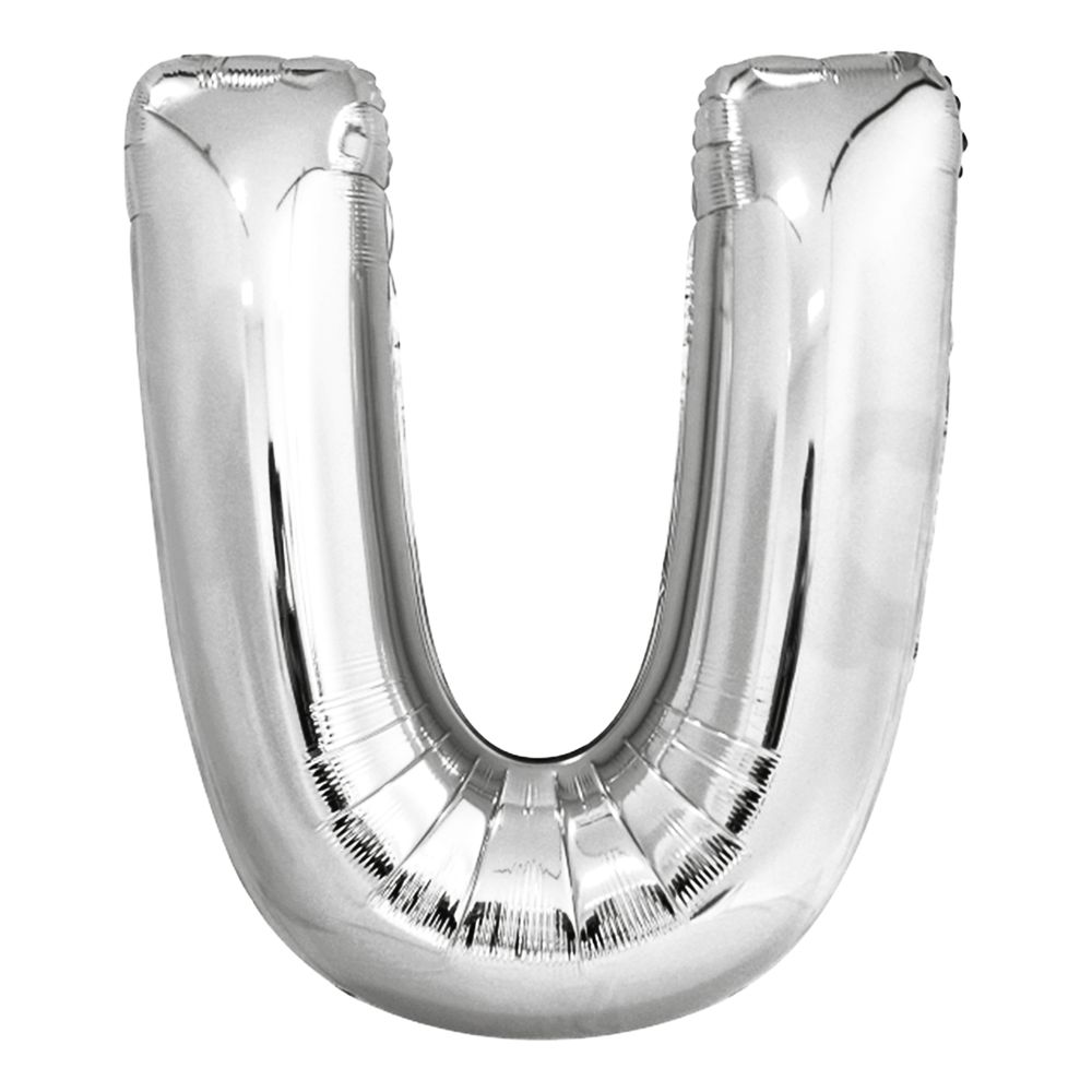 Bogstavballoner Sølv Metallic