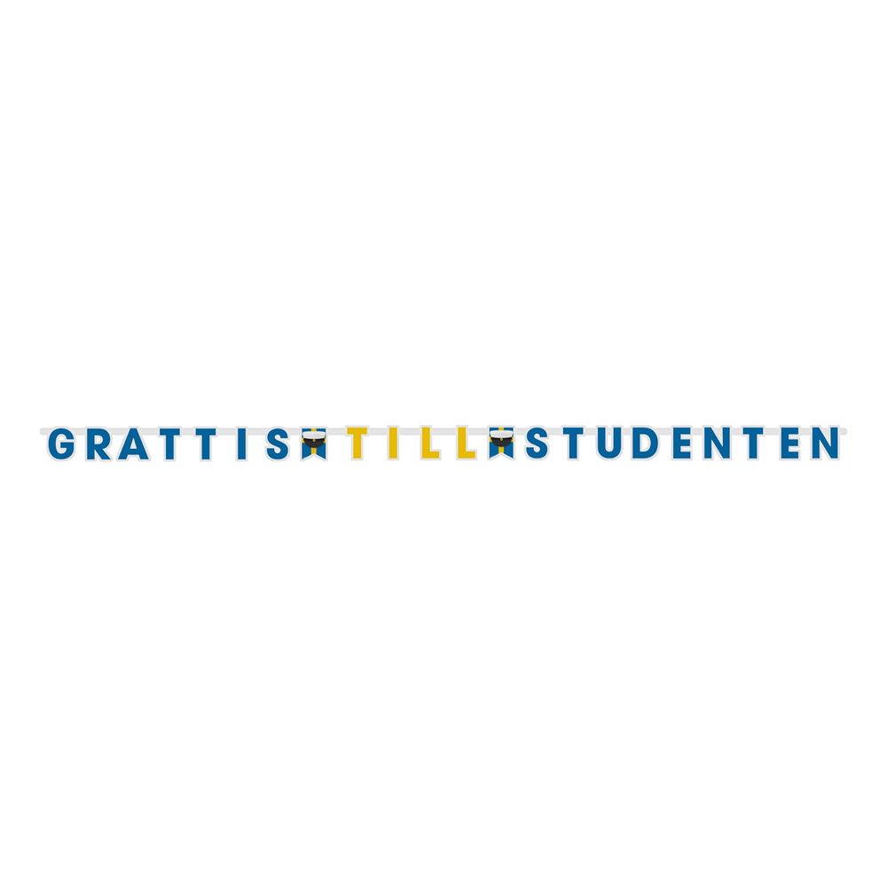 Bogstavsguirlande Grattis till Studenten