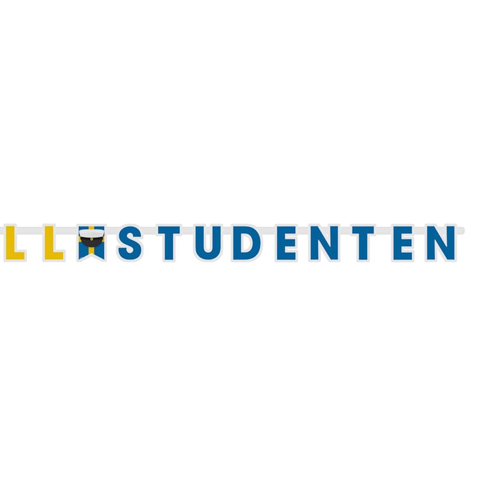 Bogstavsguirlande Grattis till Studenten