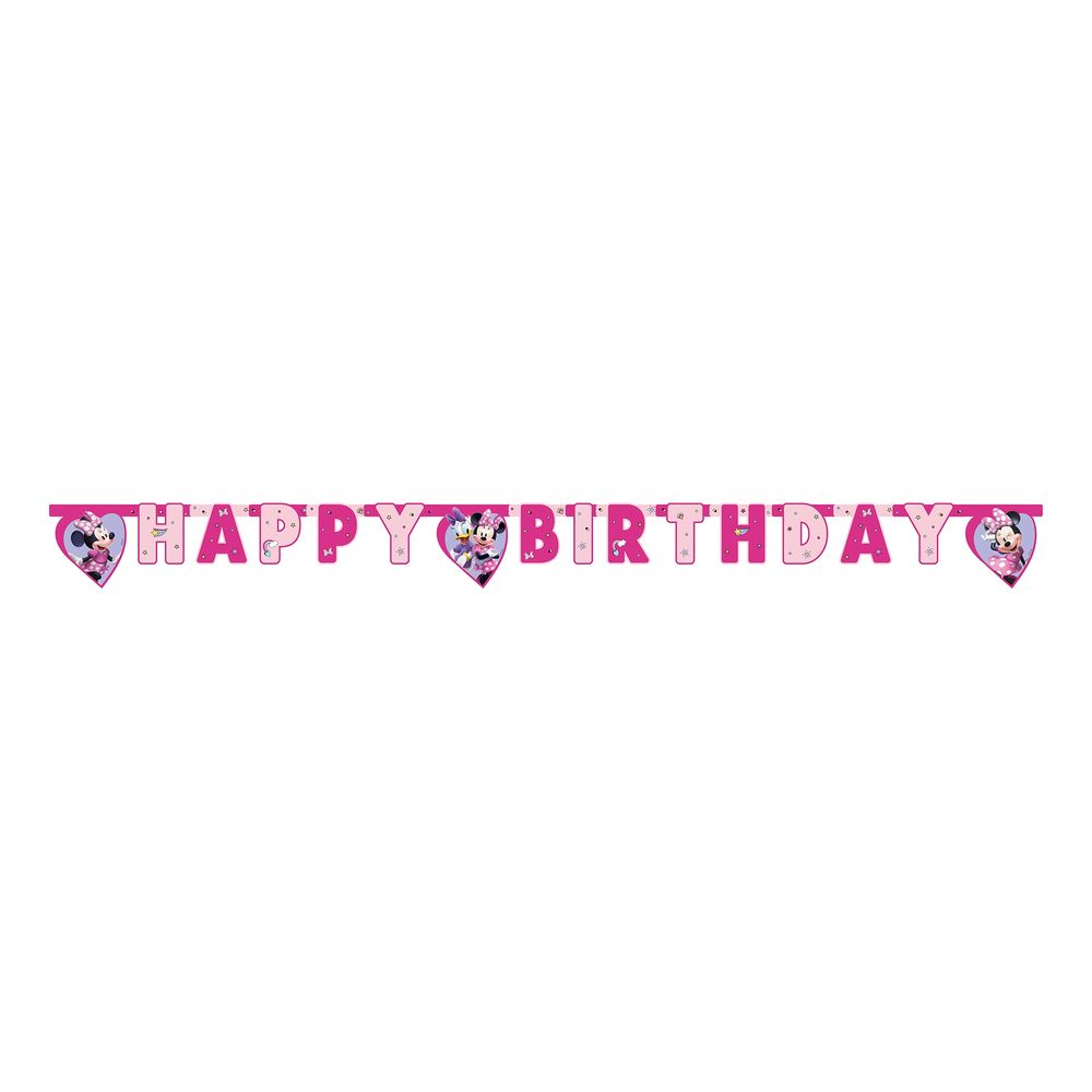 Kirjainviirinauha Happy Birthday Minni Hiiri